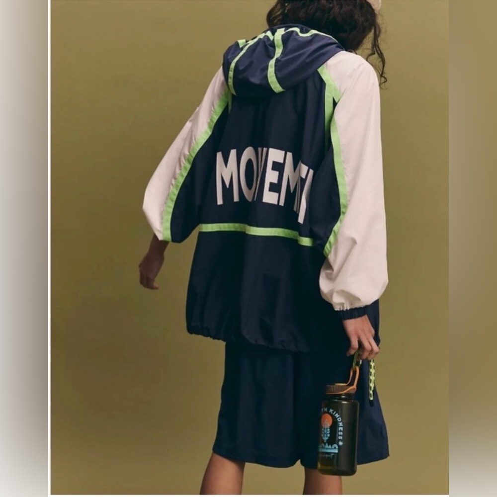 Free People Movement Cares Like the Wind Block Logo Combo Jacket Size S NEW - Picture 3 of 10